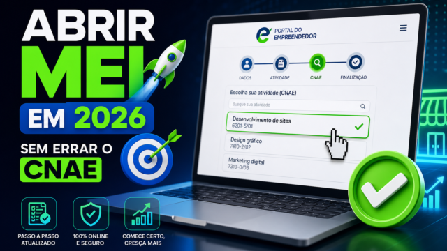 Como abrir MEI pelo Portal do Empreendedor em 2026 sem errar o CNAE