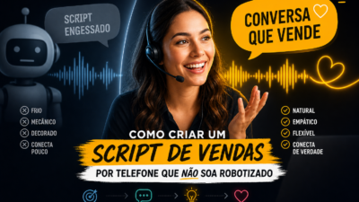 Como criar um script de vendas por telefone que não soa robotizado