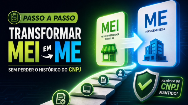 Passo a passo para transformar MEI em ME sem perder o histórico do CNPJ